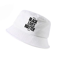 black lives matter slogan bucket hat unisex casual fisherman cap men women aesthetic hat human rights equality gorra panama