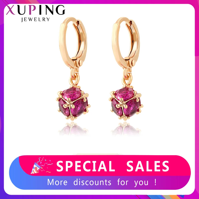 Xuping модные элегантные винтажные трендовые серьги Шарм Стиль Серьги для женщин