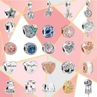 Ожерелье из серебра S925 пробы на День Матери подвеска в форме сердца брелок ананас очаровательное Оригинальное модное женское украшение