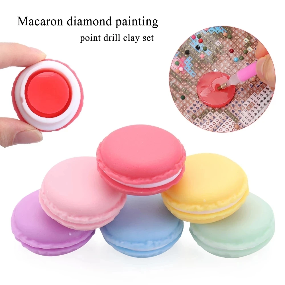 Новый Макарон со стразами глина для рисования ящик хранения сверла глины Вышивка