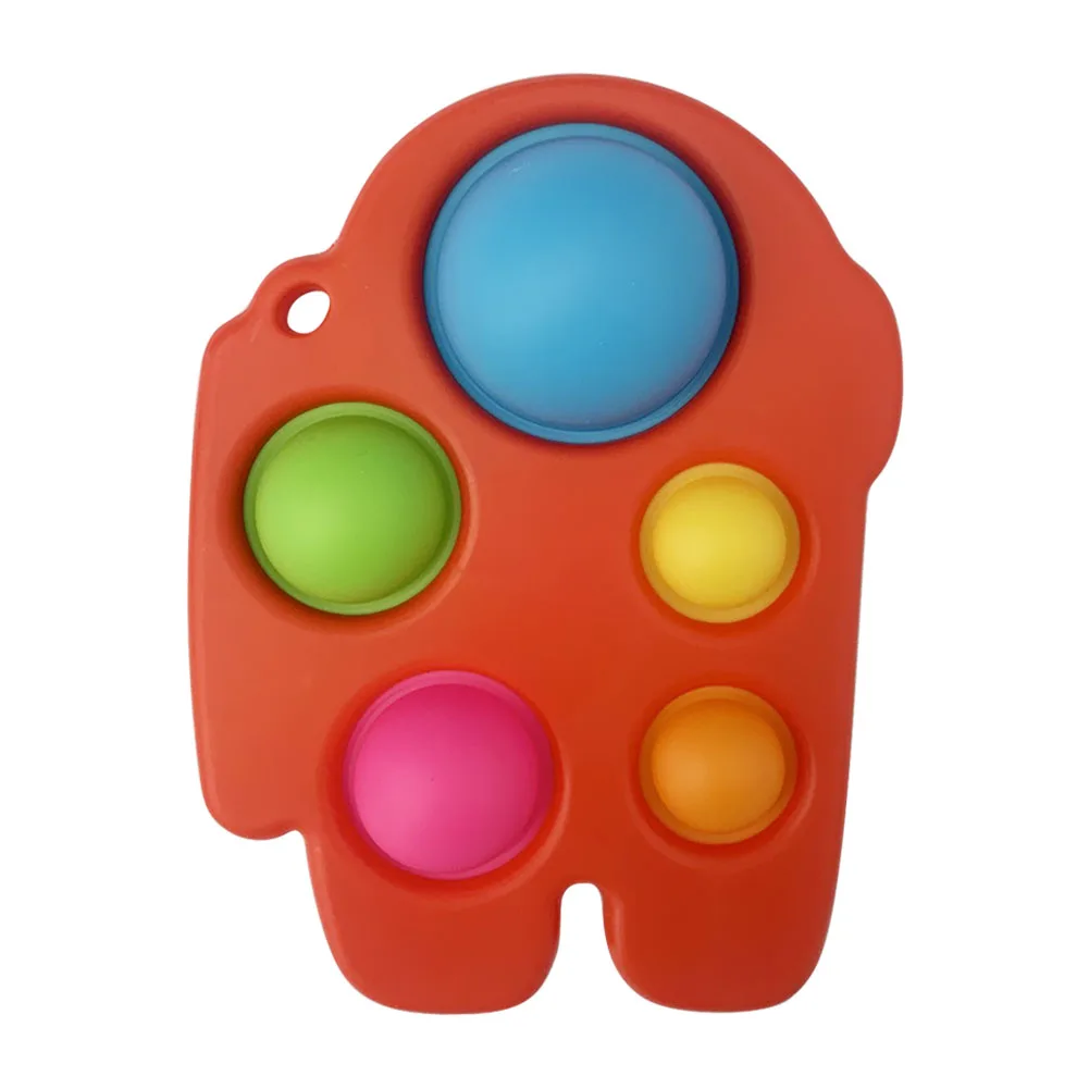 

Dimple Toys Push Bubbles Baby Puzzle Toys Colorful Kids Fidget Intensive Training Exercise Board Baby Silicone Fingerboard Toy