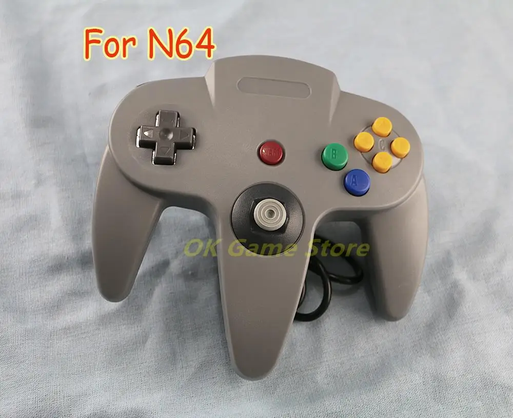 

Проводной контроллер, 1 шт., геймпад, джойстик для геймпада, игровые аксессуары для Nintendo N64, компьютерный контроллер для ПК