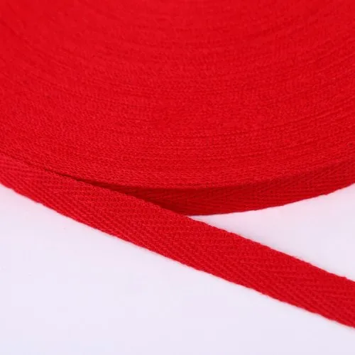 20 Red 1 см 2 см Разноцветные елочные ленты хлопок тканая лента шитье оверлок ткань ремень DIY Аксессуары 3 метра - Цвет: 20 Red
