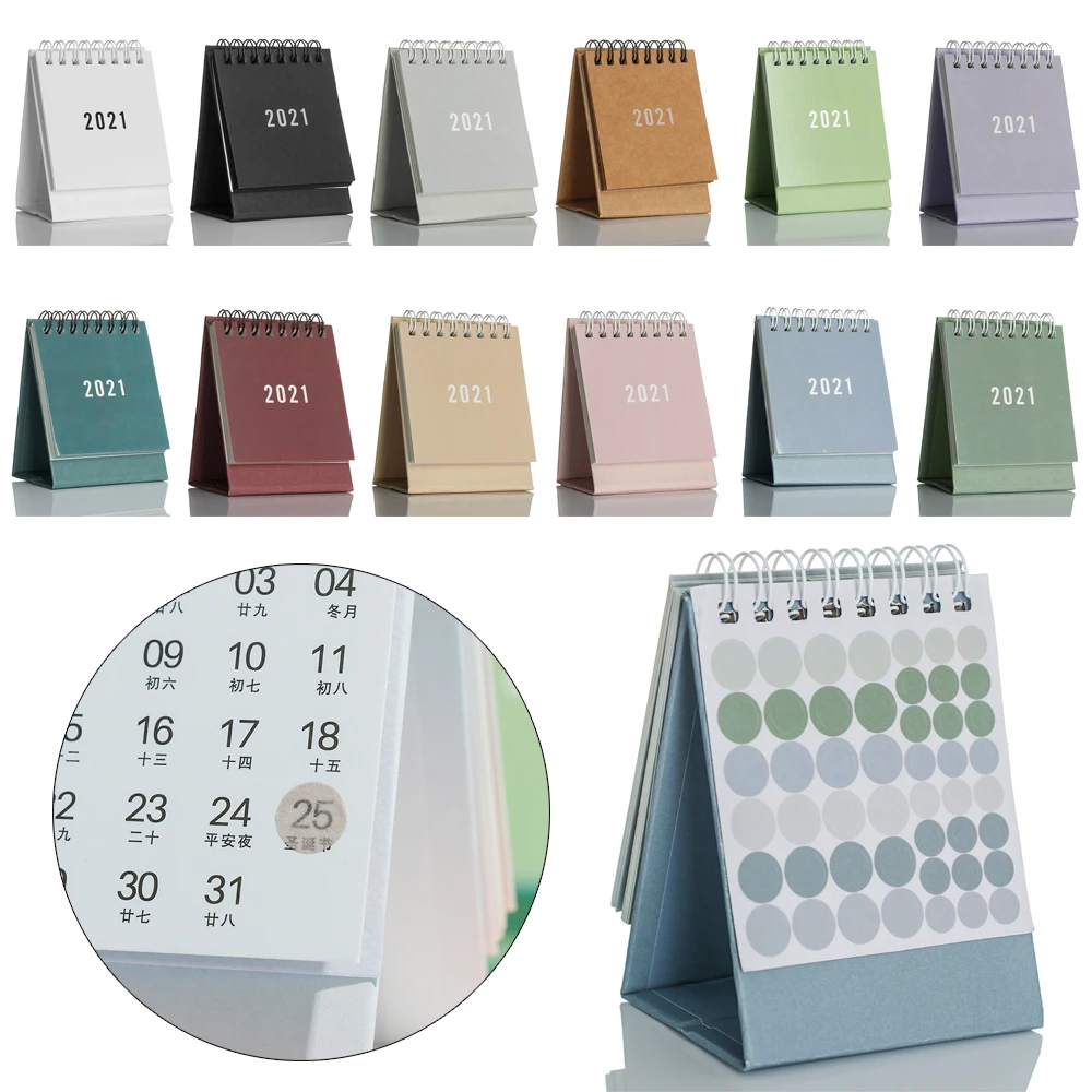 Настольный мини календарь 2021 записная книжка двойной график ежедневник