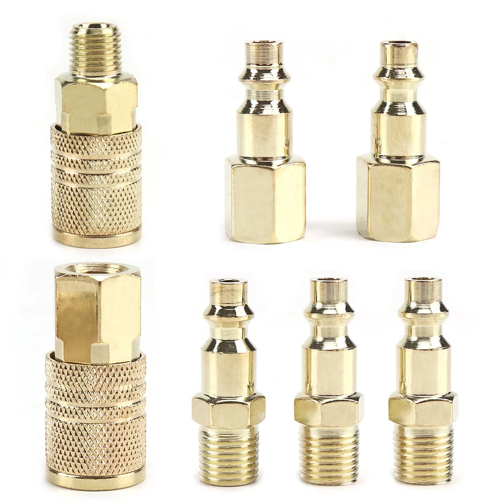 

1Pc Quick Coupler Tool 1/4" NPT Air Line Hose Fitting Coupling Adapter Hardening Steel Compressor Connector New Sell