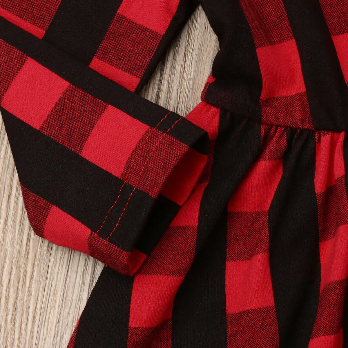 2019 Baby Spring Autumn Clothing Christmas Toddler Girl Princess Party Checked Dress Red Plaid Tutu Long Sleeve Dresses | Детская одежда