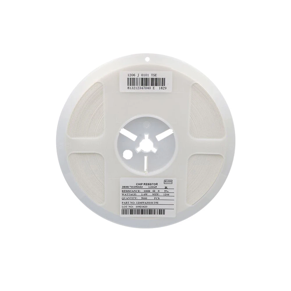 

5000 шт. 1206 0R ~ 10M SMD резистор 1/2 Вт 0 1 10 100 150 220 330 Ом 1K 2,2 K 10K 100K 0R 1R 10R 100R 150R 220R 330R Ом