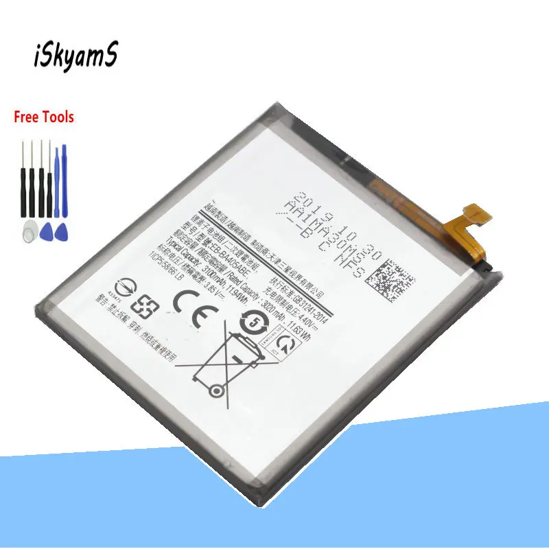 ISkyamS 1x3020 мА/ч EB BA405ABE батарея для Samsung Galaxy A40 2019 A405F SM A405FM /DS A405FN GH82 19582A Батарейки +