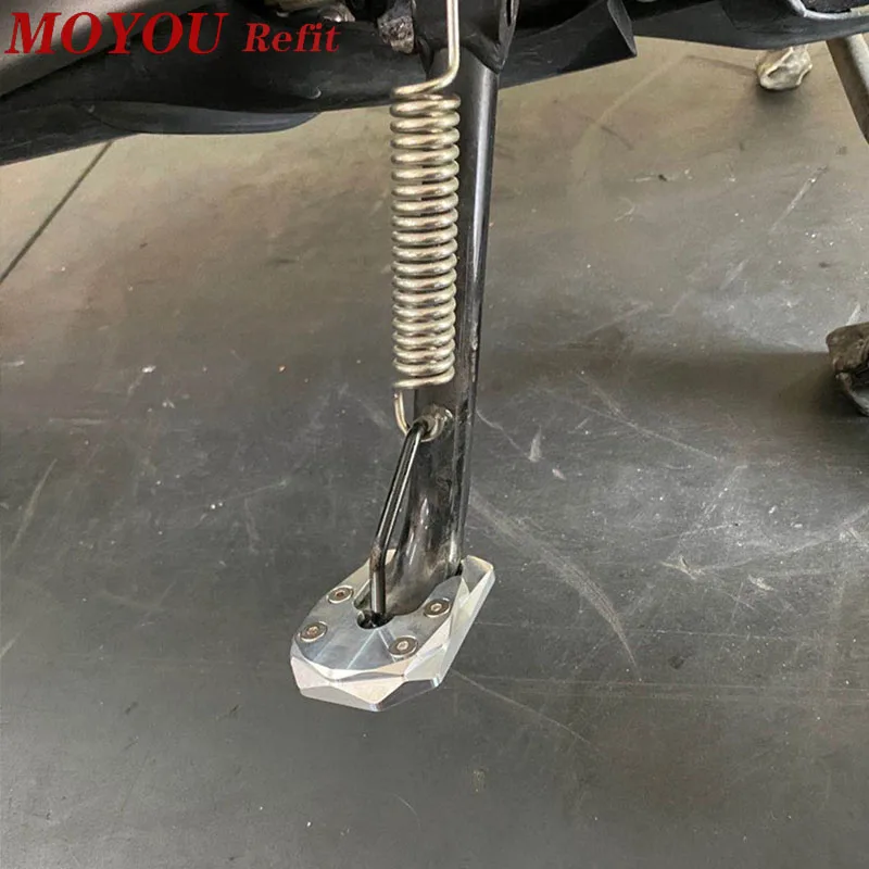 

For YAMAHA XMAX300 XMAX X-MAX 125 250 300 Motorcycle CNC Kickstand Foot Side Stand Extension Pad Support Plate Enlarge Stand