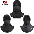 Зимняя велосипедная шапка WEST BIKING, ветрозащитная Флисовая теплая Балаклава, головной убор для велосипеда, шарф для велосипеда голова Кепка шапка