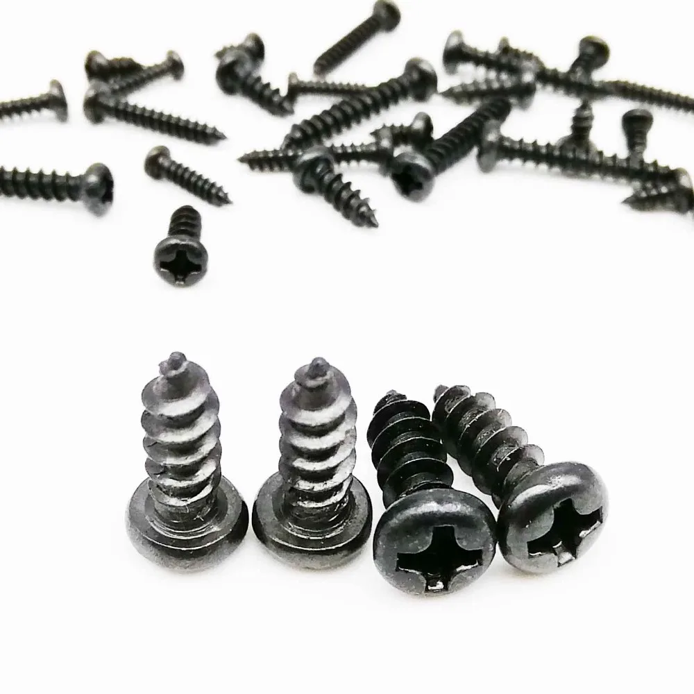 

100 шт. M2 M2.6 M3 M3.5 черный Сталь мини микро маленькая Крестовая плоской потайной головкой крестообразный круглый полукруглой потайной головкой...