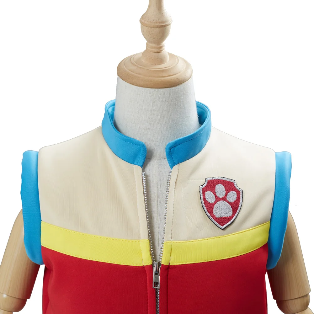 

Kids Costume Captain Ryder Cosplay Costume Children Vest Waistcoat Outfit Halloween Carnival Costume Made