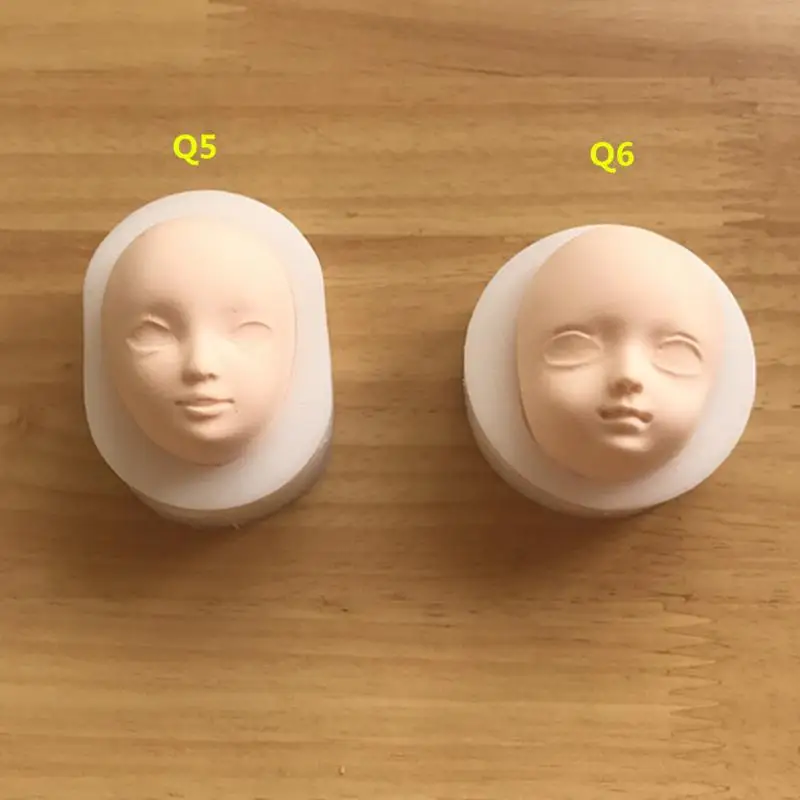 

1 Pcs Baby Face 3D Soft Clay 6 Types Size Diy Accessories Mold Tools Universal Silicone Fondant Cake Pottery Handmade