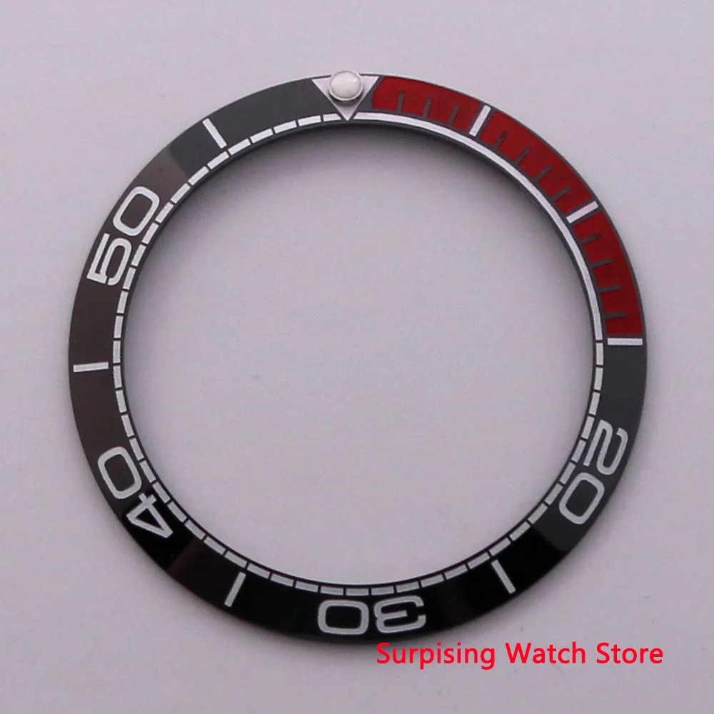 

38mm ceramics Bezel with white mark Insert for 40mm Automatic Watches