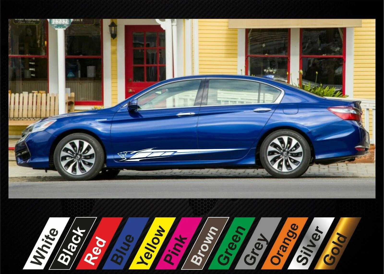 

Наклейки для x2 Honda Accord / Acura графические боковые полоски Наклейка #17