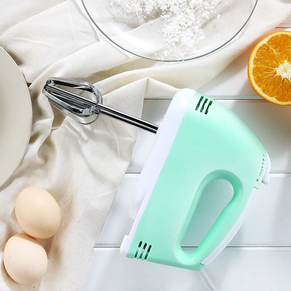 

7pcs Mini 7 Speeds Manual Electric Handheld Mixer Egg Beater Automatic Cream Cake Baking Dough Food Blender