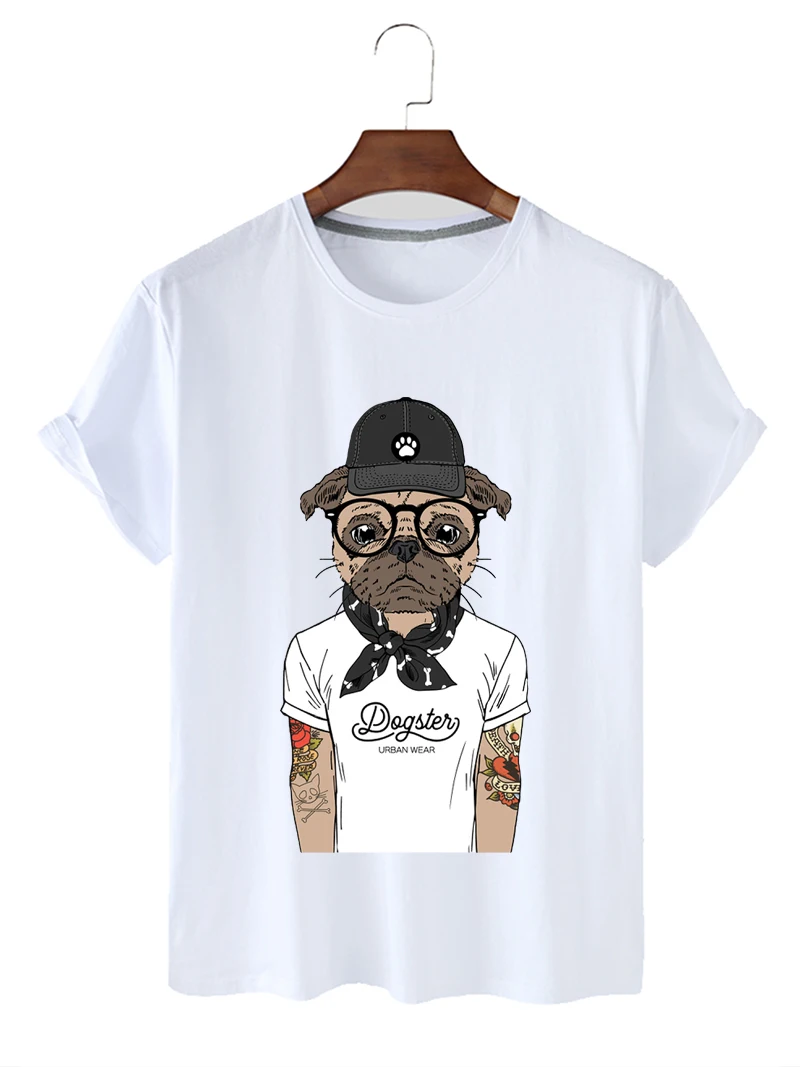 

Dog Printed Tshirts Summer Short Sleeve Harajuku Tee Casual Oversized T-shirt Female Clothing Streetwear Tops