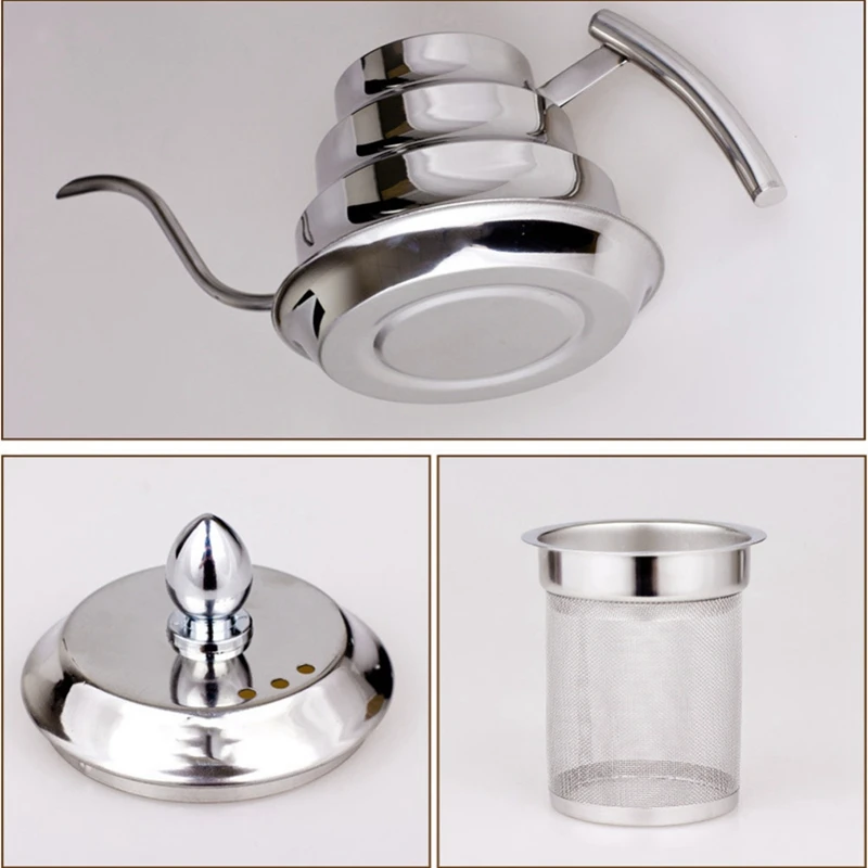 Горячая продажа кухонный кофейник из нержавеющей стали капельный чайник 1.2л