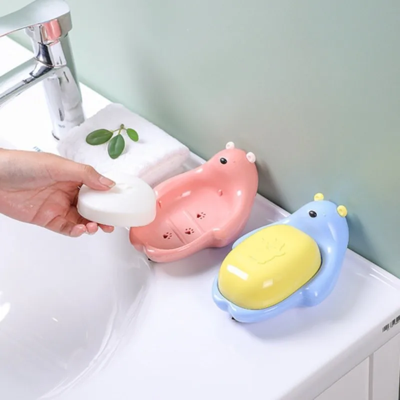 

1Pcs Faucet Shape Draining Soap Dish Portable Bathroom Products Double Layer 3Colors Eco-friendly ABS Soap Box