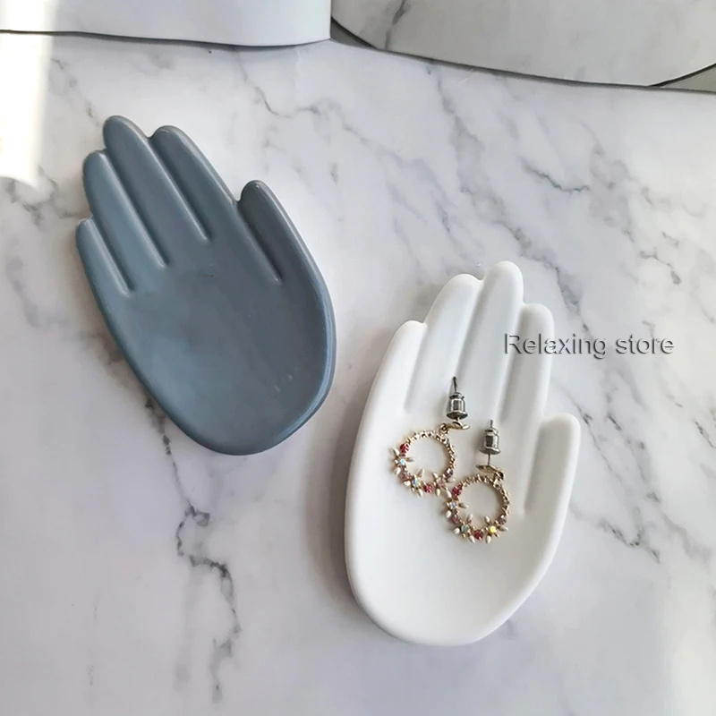 Силиконовые формы в форме ладони для бетона подсвечника сделай сам цементный