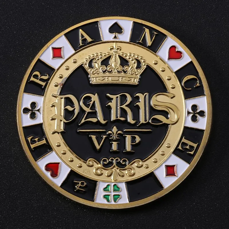 Лидер продаж защита для покерных карт металлическая монета с пластиковым