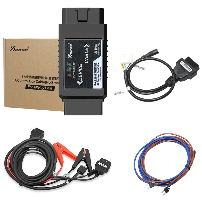 

Xhorse VVDI For Toyota 8A Non-Smart Key All Keys Lost Adapter 8A Control Box Cable without Disassembling IMMO BOX