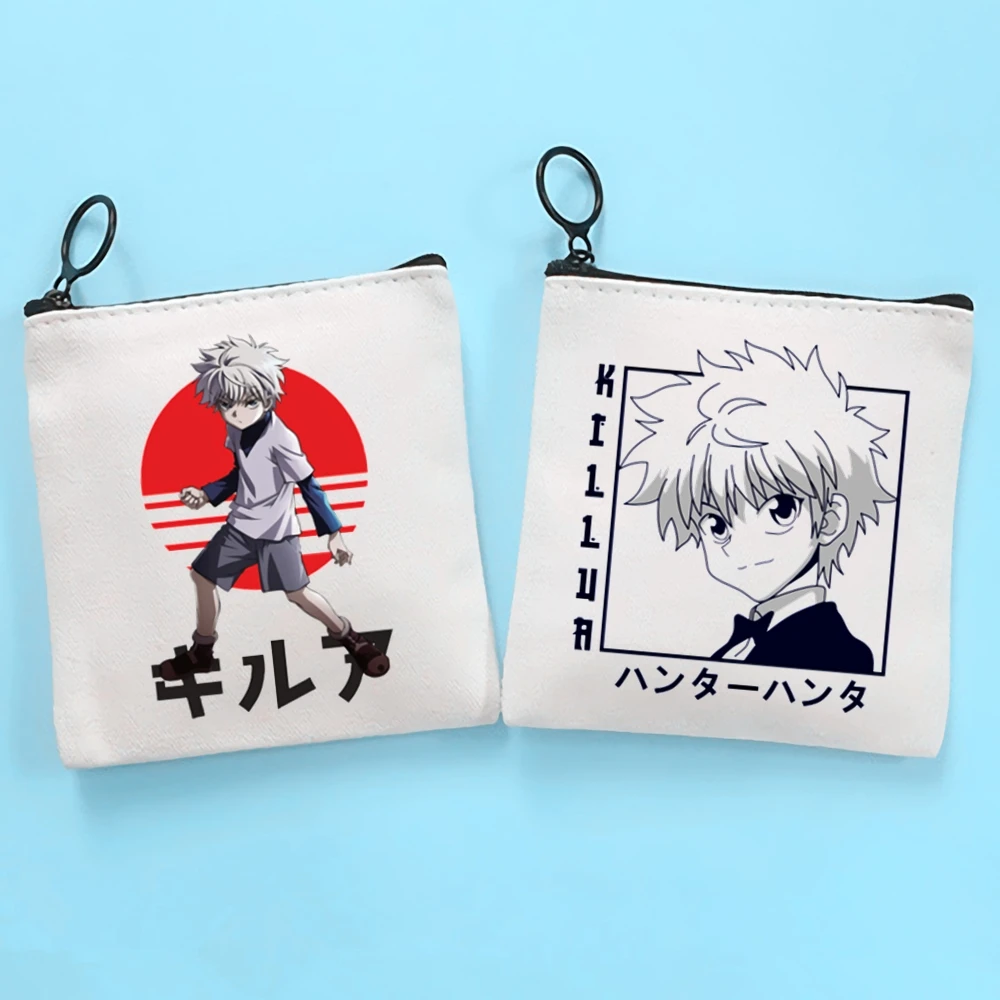 

Hunter X Hunter Killua Zoldyck Canvas Coin Purse Coin Purse Collection Canvas Bag Small Wallet Zipper Key Bag Hand Gift