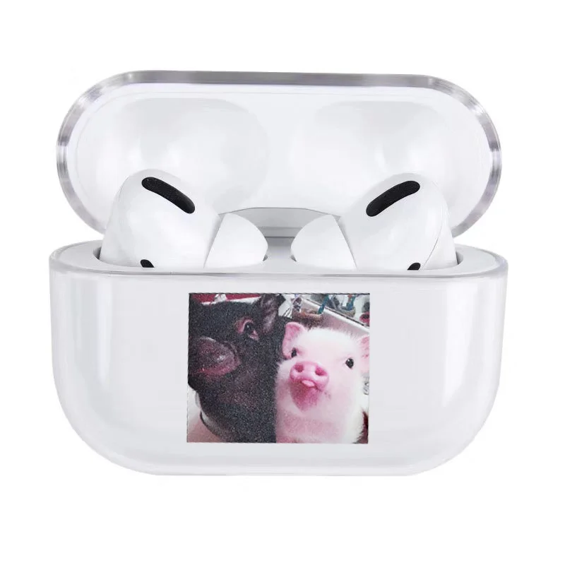 for AirPods Pro 02 Забавный ноздри узор для Airpods чехол мультфильм свинья Прозрачный Bluetooth защитный чехол для наушников для Air Pods Pro Жесткий Чехол - Цвет: for AirPods Pro 02