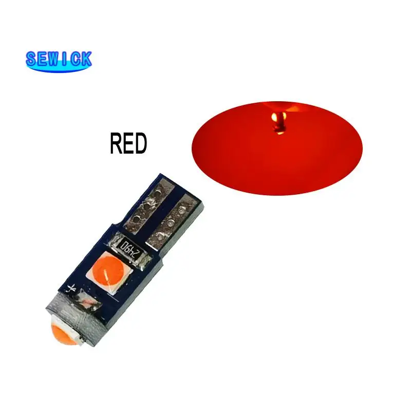 

400 шт. T5 W3W печатная плата 3030, 3 светодиода, подогрев автомобиля, индикатор освещения 12 В постоянного тока, белый, ледяной, синий, красный, розов...