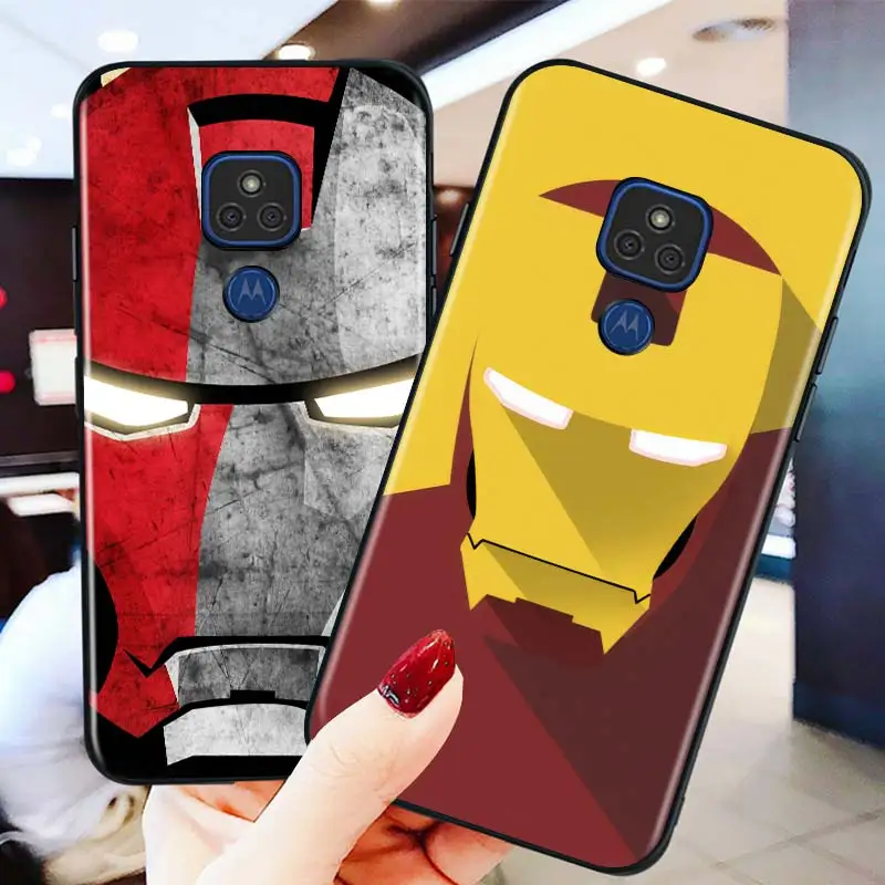 

I am the iron man for Motorola G9 G8 G E7 E6 One Play Marco Hyper Fusion Stylus Power Lite Edge Plus Black Phone Case