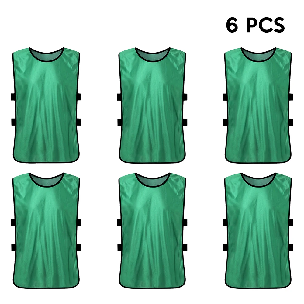 Grass green 12 шт. взрослый футбол Pinnies быстросохнущие футбольные майки жилет Scrimmage практика спортивный жилет дышащий командный тренировочный нагрудник - Цвет: Grass green
