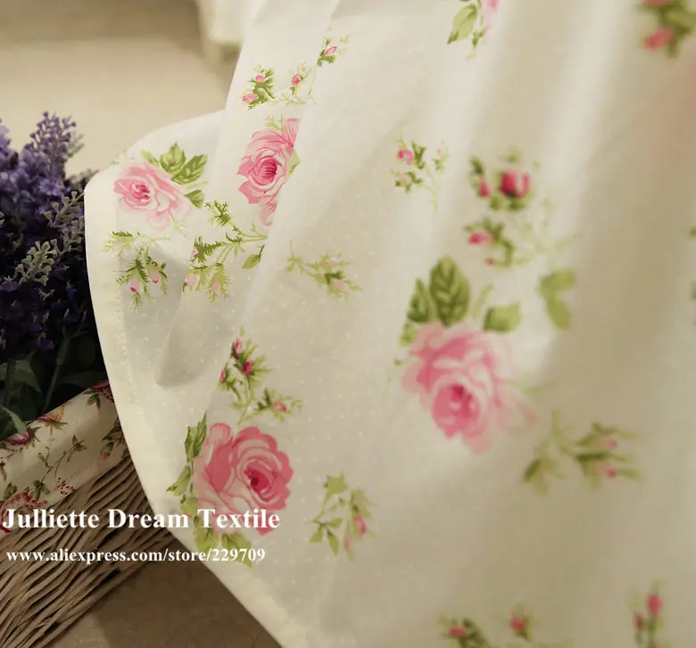 Горячая пасторальная Роза печати постельных принадлежностей рюшами