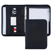 business office conference document file folder organizer a4 blackfabric oxford padfolio portfolio briefcase