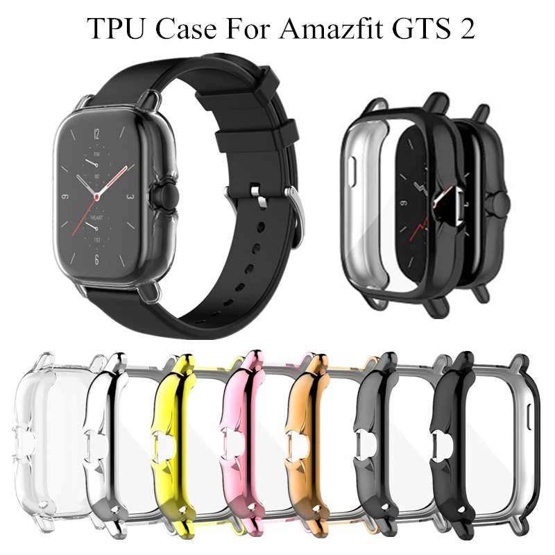 

Мягкий ТПУ чехол для Amazfit GTS 2, защитный чехол на весь экран, противоударный корпус, рамка для Amazfit GTS2, чехол для часов, защитный бампер