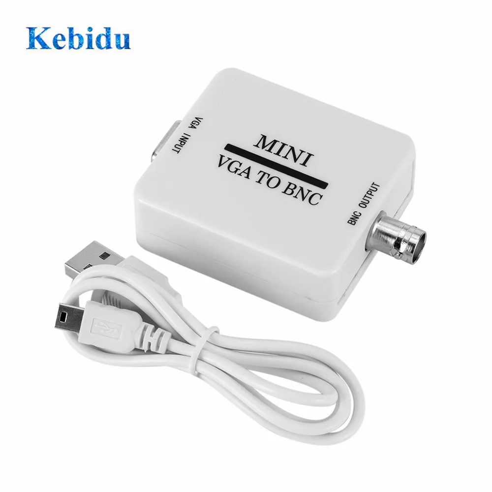 KEBIDU цифровой коммутатор Конвертор коробка HD VGA к адаптер BNC конвертор для HDTV