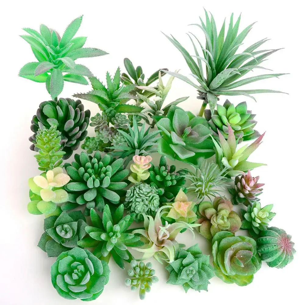 

1Pc Artificial Succulents Fake Faux Flowers Mini Simulated Floral Plants Craft Home Office Decor