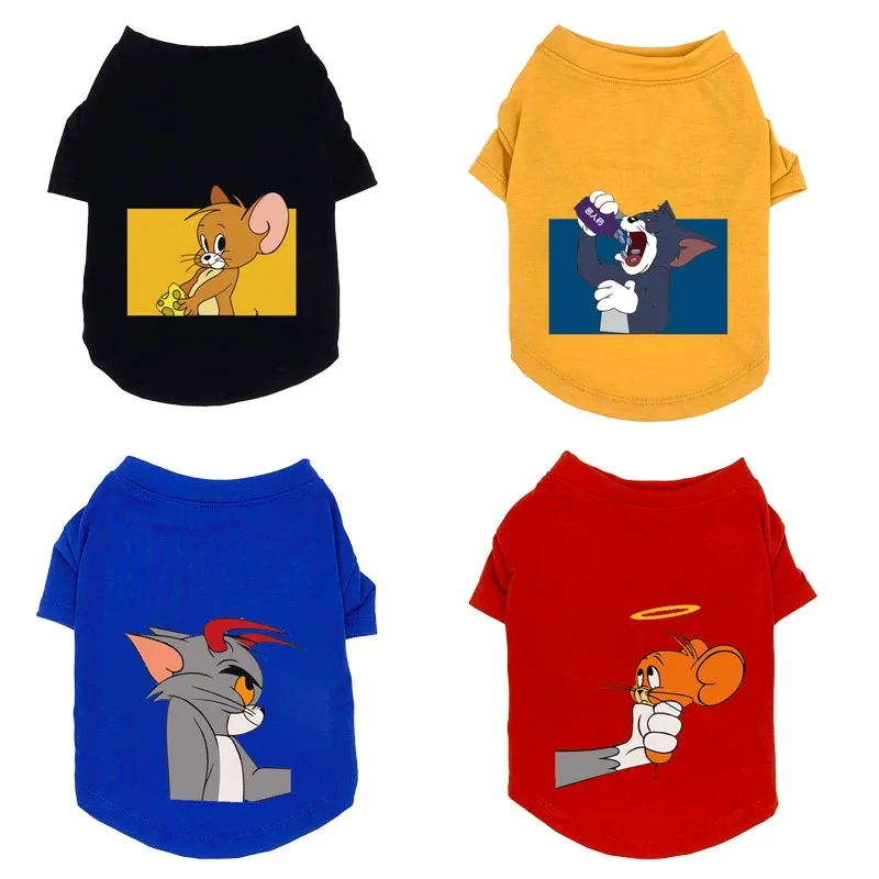 Зимняя футболка для домашних животных из чистого хлопка теплый померанский шпиц