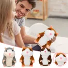 Детский мягкий хомяк, плюшевая игрушка поза стоя, мышь, звукозаписывающее устройство, милый хомяк, забавная игрушка, детские подарки, шки