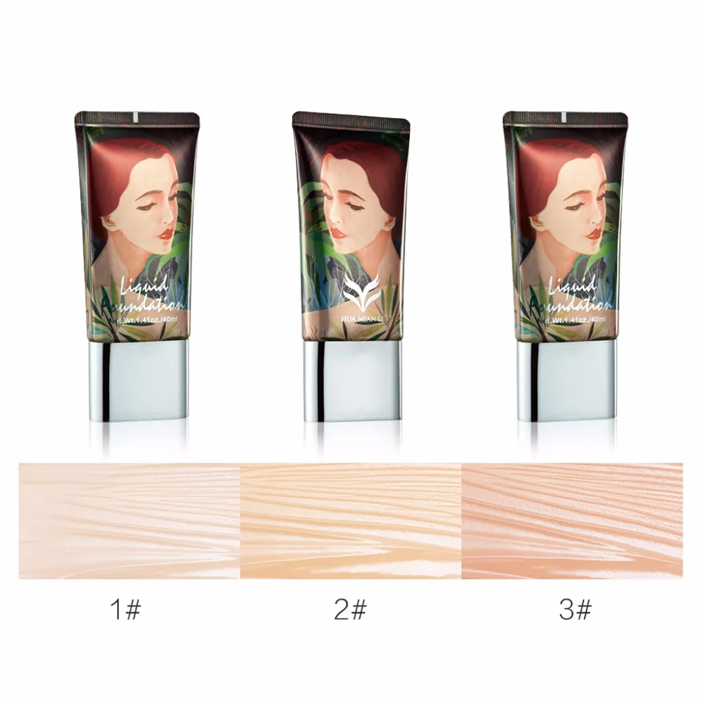 

HUAMIANLI Face Foundation Makeup Cream Moisturizing Natural Whitening Flawless Concealer Cream Oil-control Liquid Foundation
