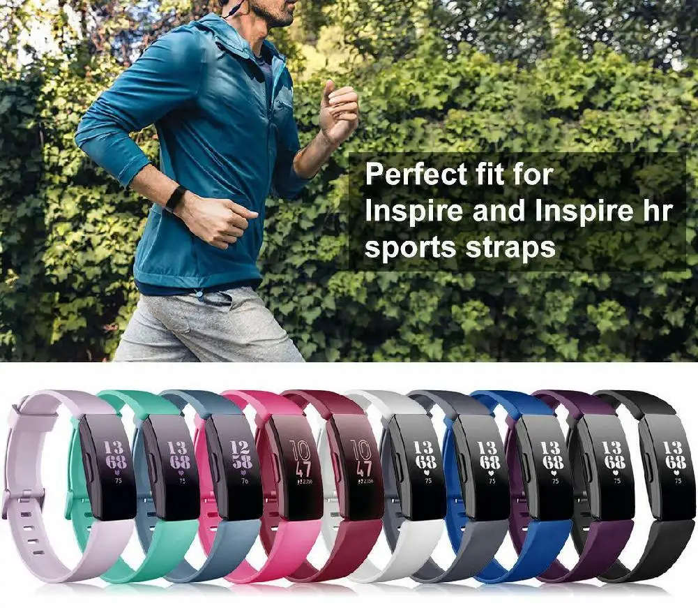 Силиконовый ремешок для Fitbit Inspire HR мягкий силиконовый часов Замена Смарт носимые