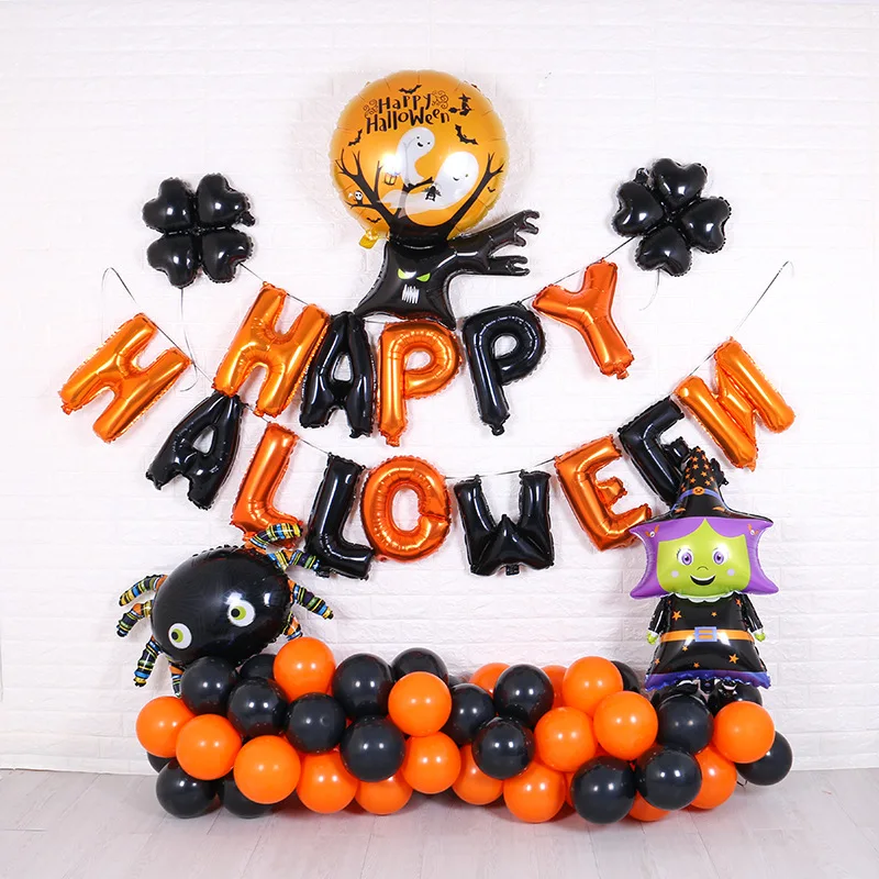 Набор алюминиевых шаров с буквами на Хэллоуин для бара торгового центра