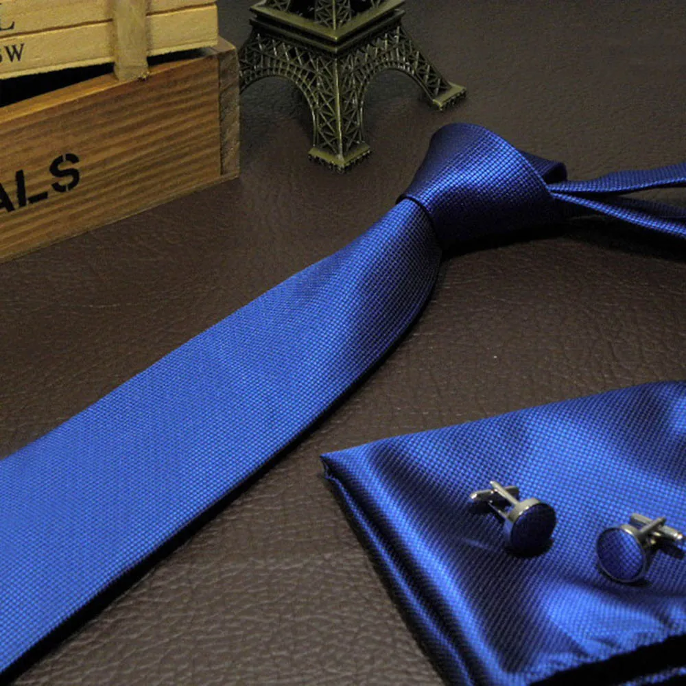 Однотонный галстук для мужчин карманный квадратный запонки свадебной вечеринки