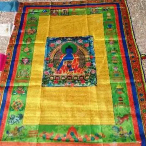 

Tibetan Wind Horse Flag Buddhist Pray Prayer Flag For Buddhism Medicine Satin