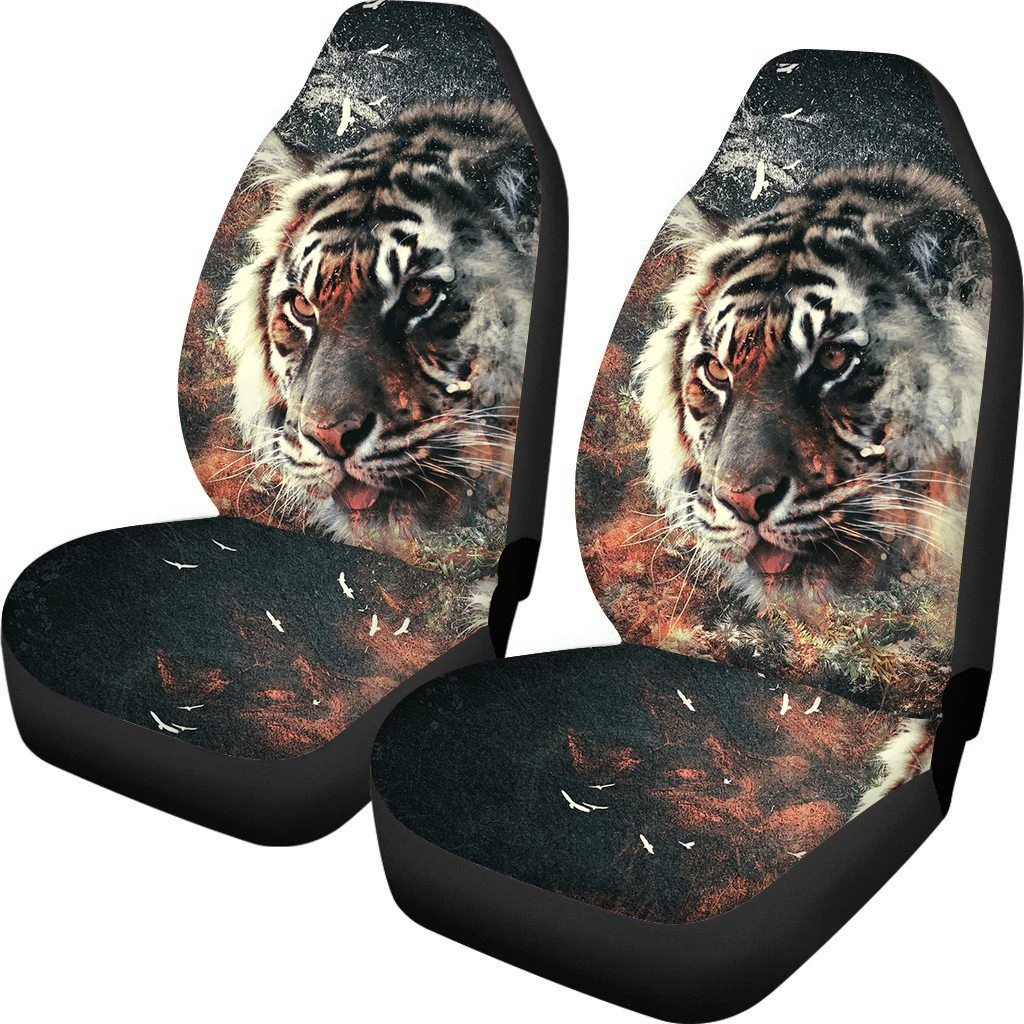 

Прочные чехлы на автомобильные сиденья PinUp с изображением ангела животного тигра, противоскользящие подушки на передние сиденья автомобил...