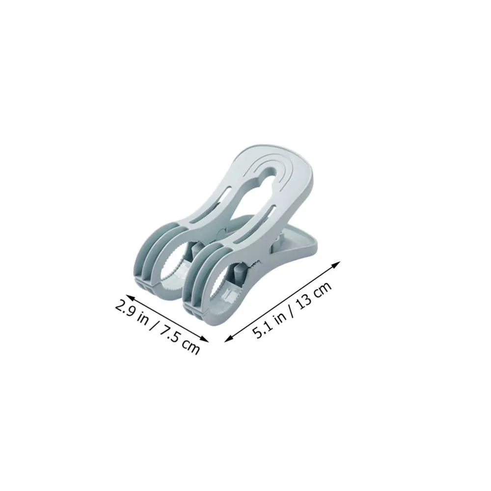 

4Pcs Home Clothing Pin Quilt Drying Clips Clothes Fixing Clamps (Random Color)