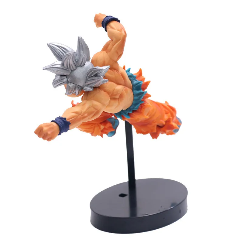 Серебряные волосы DBZ Goku Super Saiyan наклонный Дырокол Ver. Ограниченная 18 см фигурка