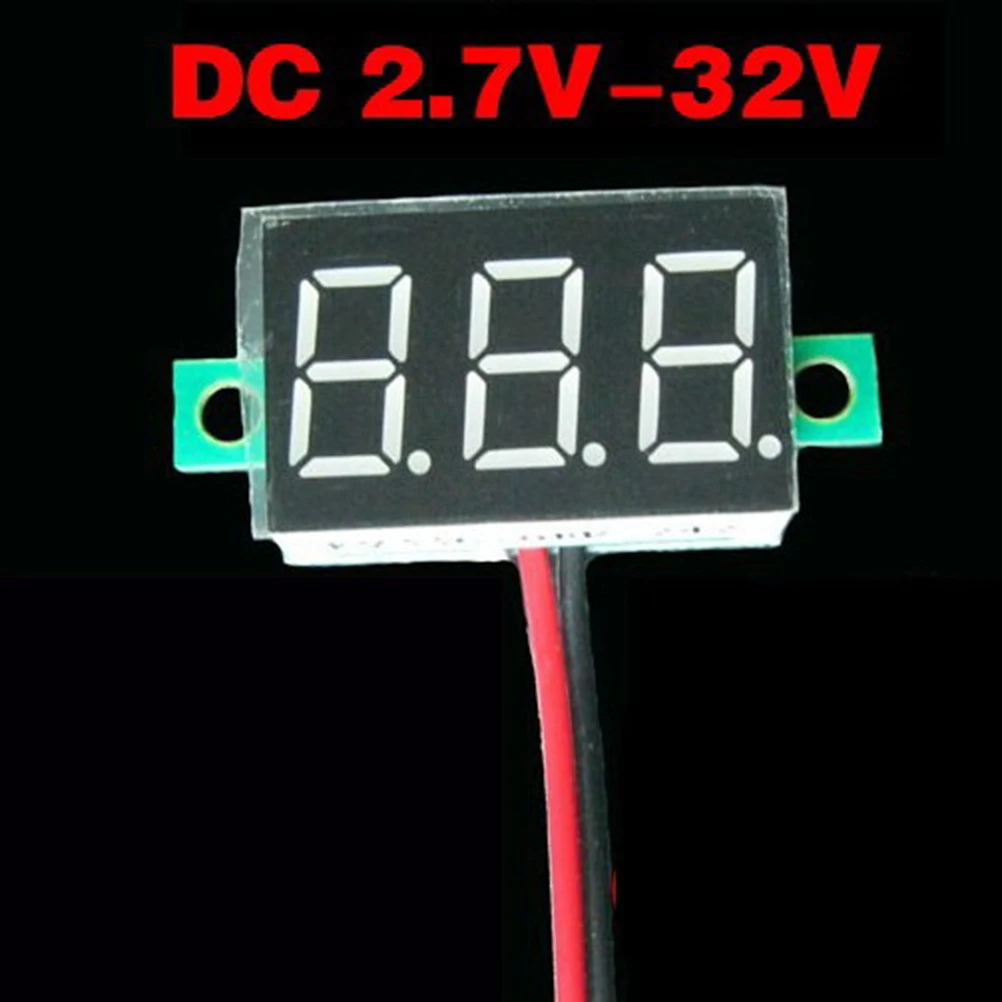 

1pcDIY Digital LED Mini Display Module DC 2.7V-32V Voltmeter Voltage Tester Panel Meter Gauge for Motorcycle Car