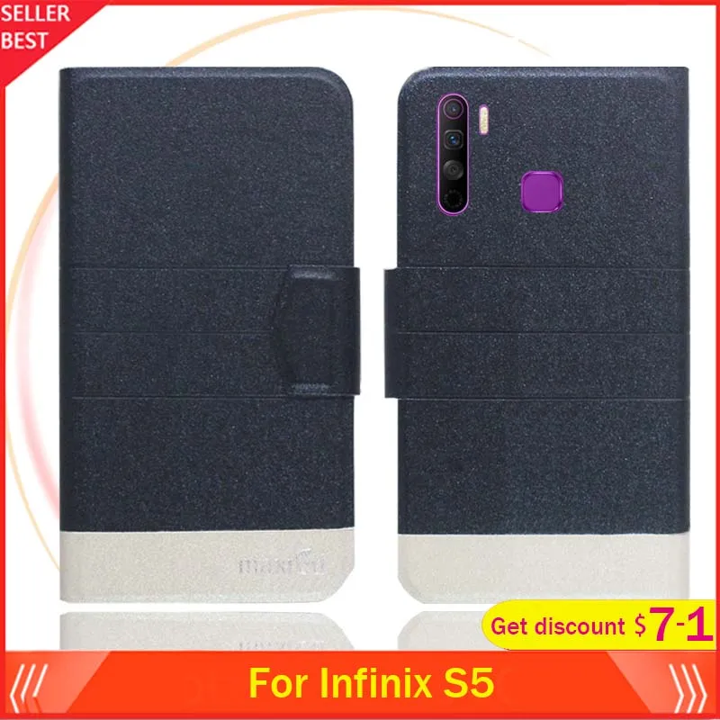 5 цветов Лидер продаж! Чехол книжка Infinix S5 ультратонкий кожаный 6 дюйма|Бамперы| |