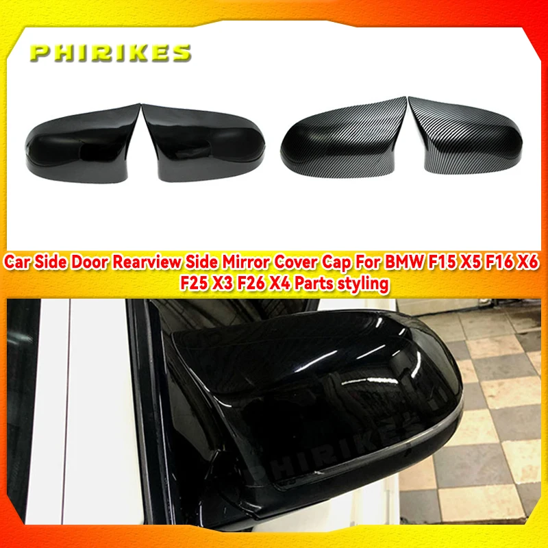 

2014-2020 1 Pair Replacement Carbon Mirror Cover For Bmw X5 G05 X6 G06 X3 G01 X4 G02 ABS Mirror Cover X5 F15 X6 F16 X3 F25 F26