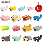Magcle милые животные укусы намотка для iPhone USB кабель протектор Органайзер Chompers Акула коала панда укусы куклы + сумка